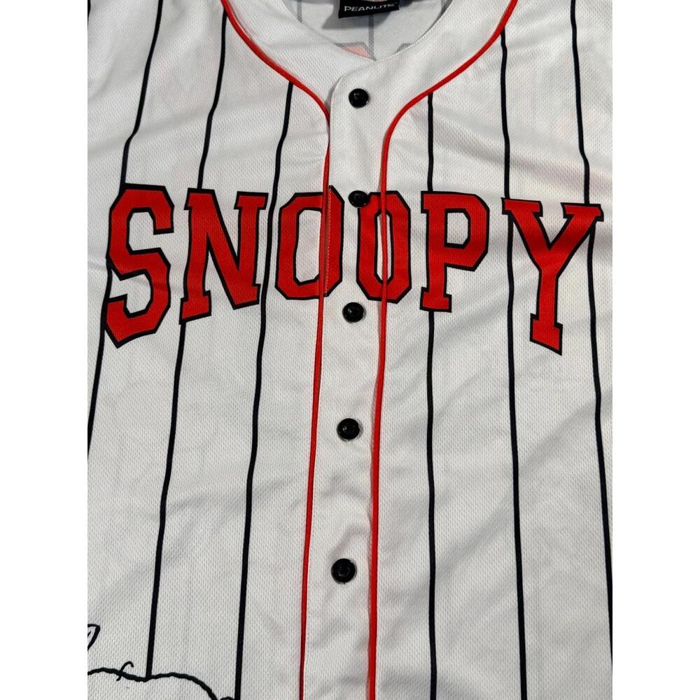 Peanuts Snoopy Women’s Baseball Vintage Style Short Sleeve Jersey Size Medium - Picture 3 of 9